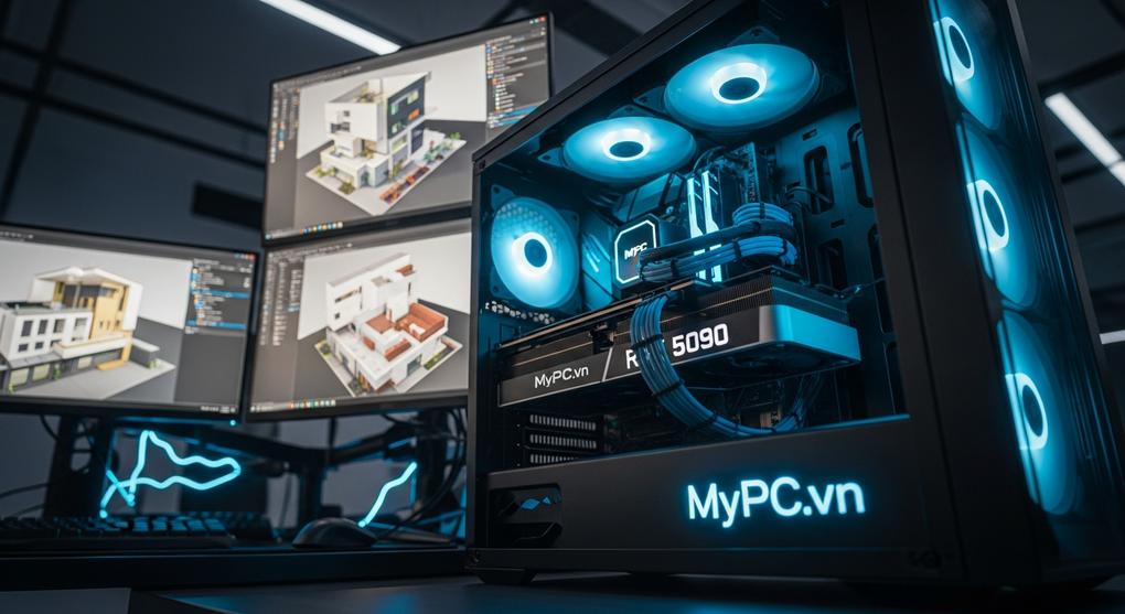 Workstation RTX 5090 Kiến Trúc Sư: Cấu Hình Render 3D Tốt Nhất 2025