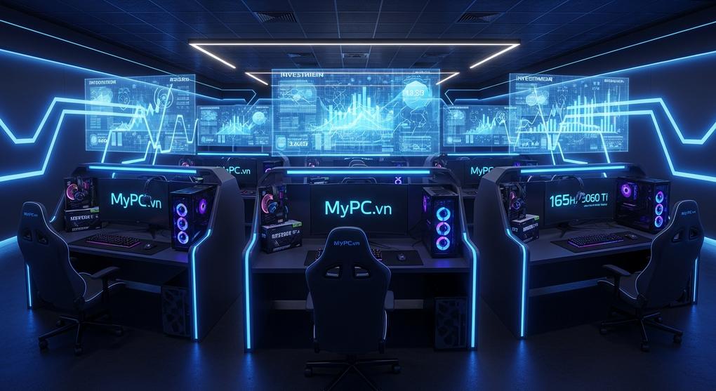 chi phí đầu tư phòng net cyber game cấu hình mạnh 2025