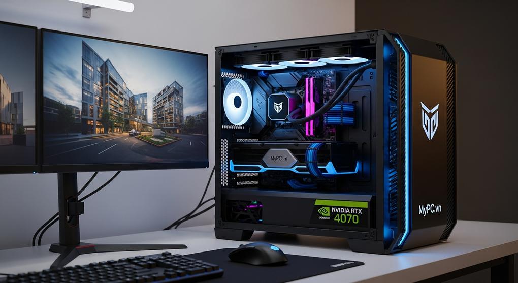 máy tính workstation cho kiến trúc sư làm Revit 2025
