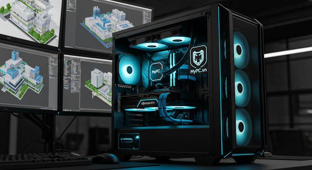 máy tính workstation cho kiến trúc sư làm Revit 2025