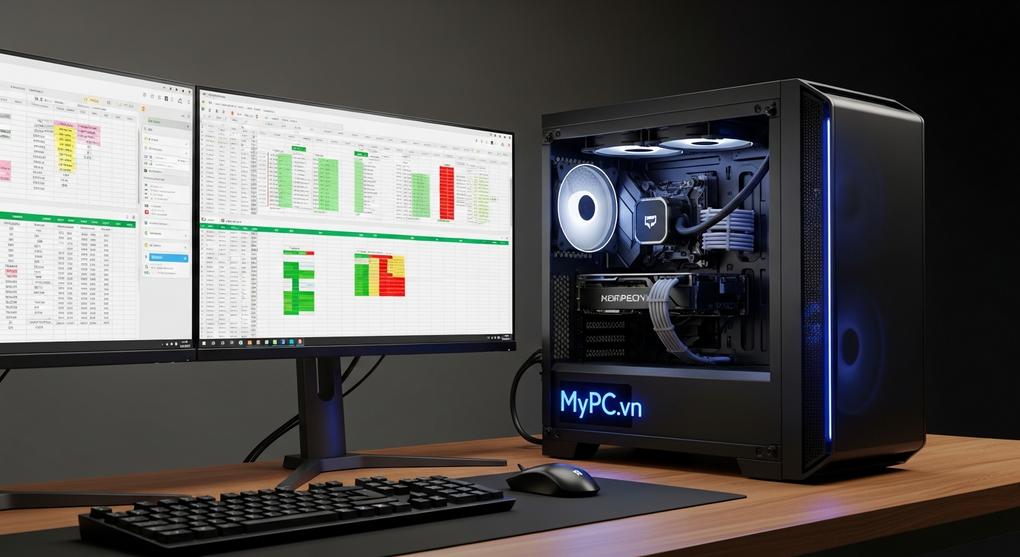cấu hình PC văn phòng cho kế toán xử lý excel