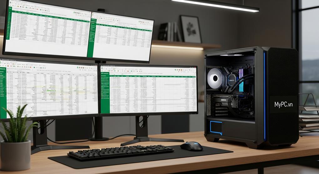 cấu hình PC văn phòng cho kế toán xử lý excel