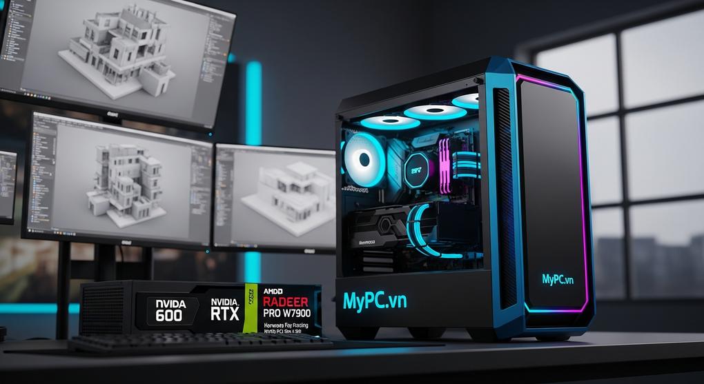 workstation cho kiến trúc sư render 3D nhanh nhất 2025