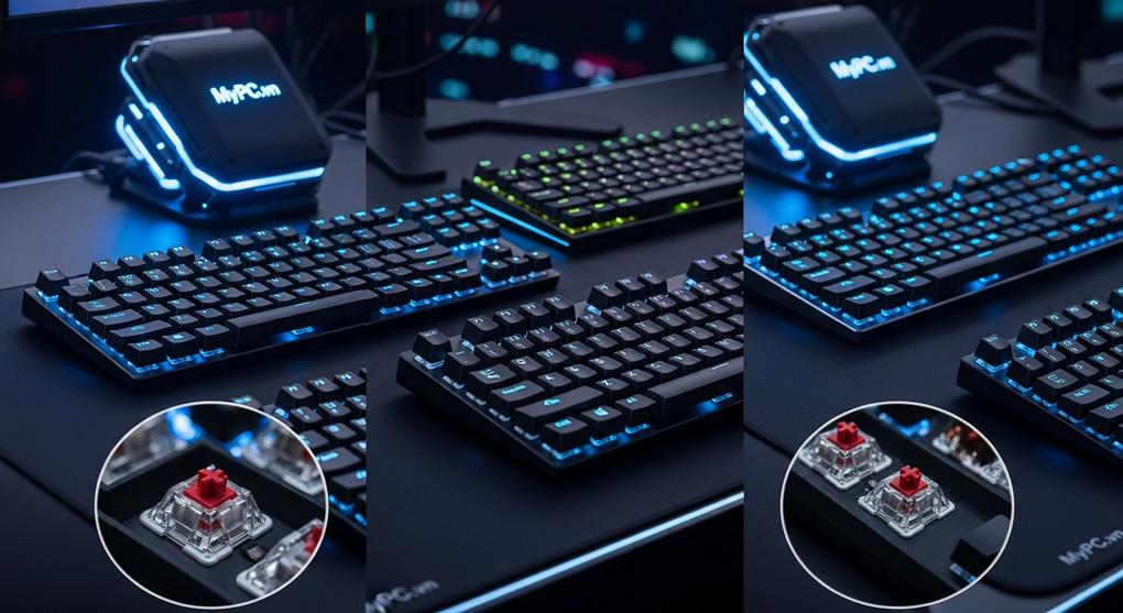 so sánh bàn phím cơ không dây cho cyber game