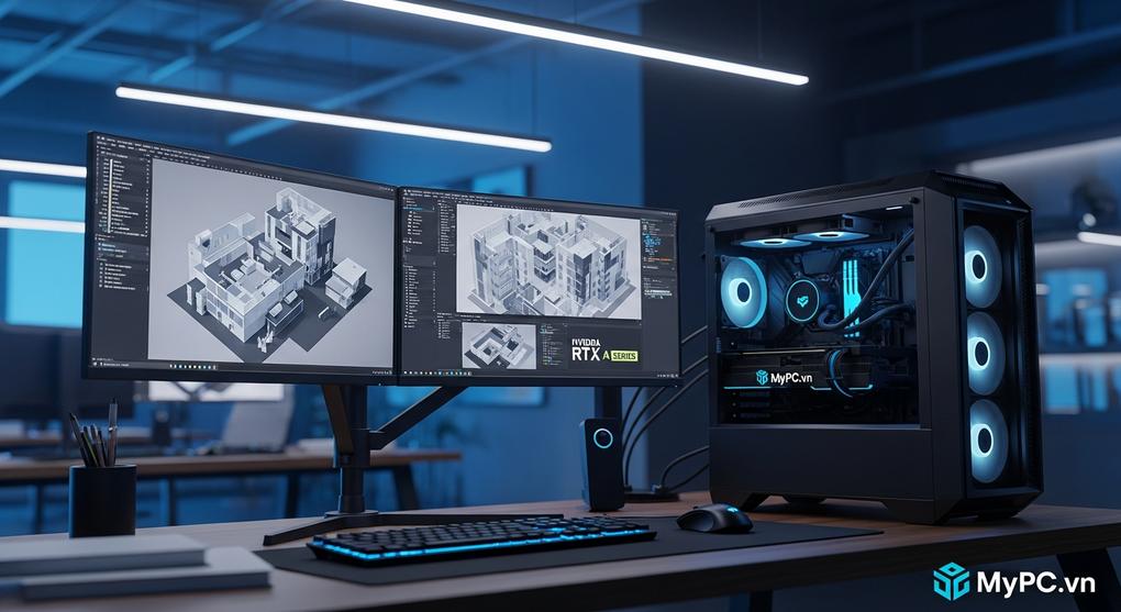 workstation thiết kế đồ họa kiến trúc sư 2025