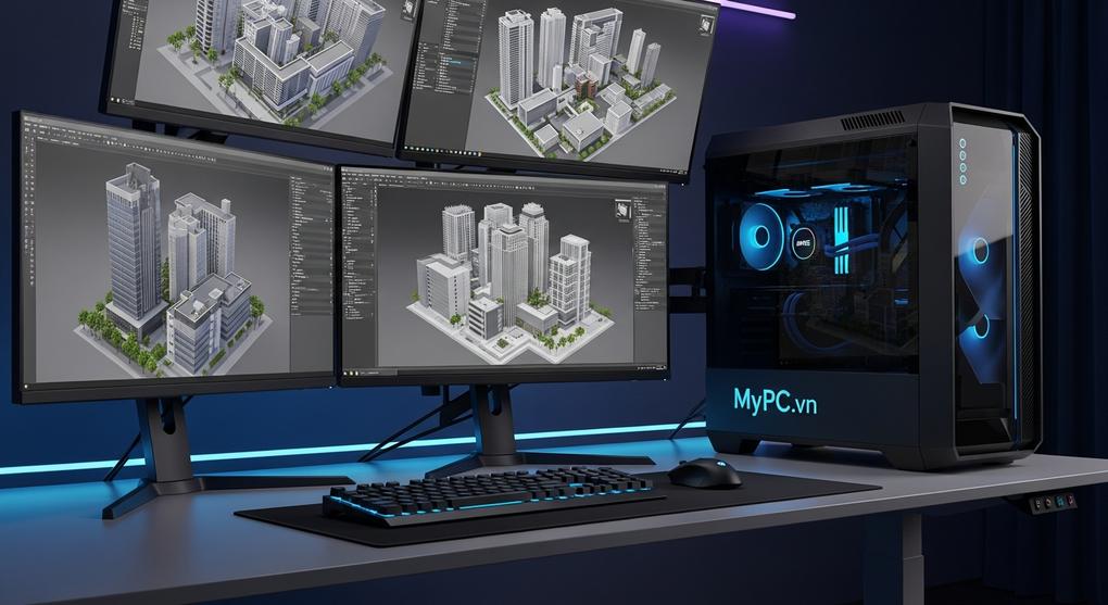 workstation thiết kế đồ họa kiến trúc sư 2025
