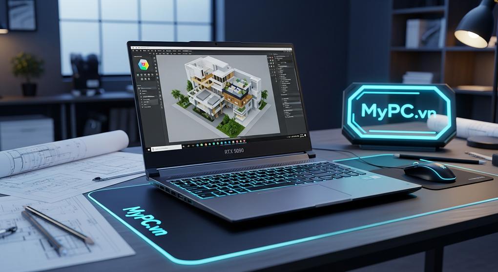 laptop đồ họa RTX 5000 series cho sinh viên kiến trúc