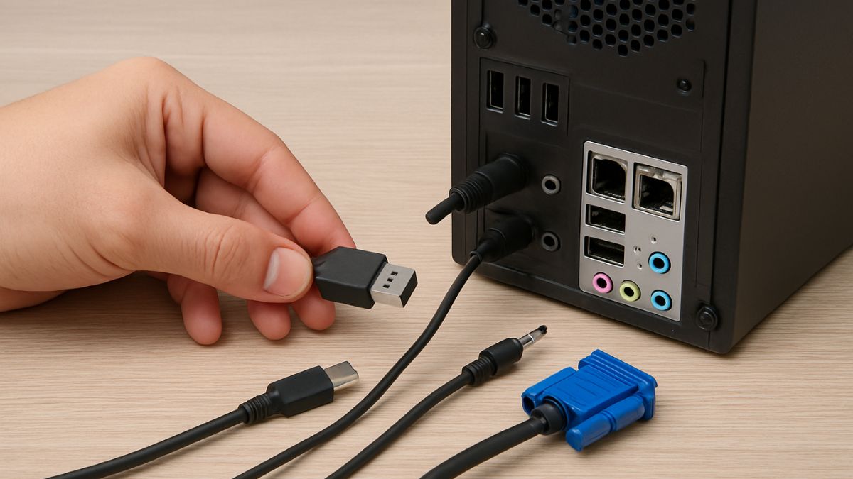 tháo các dây kiểm tra