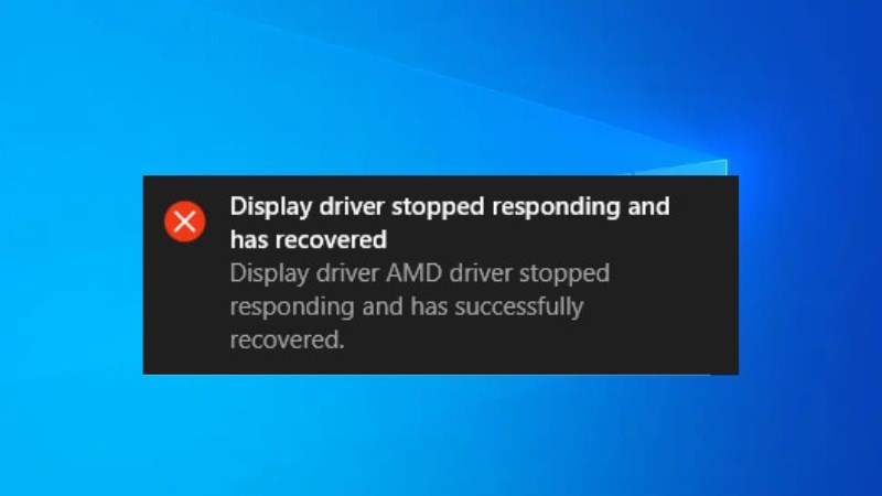 card đồ hoạ tạm dừng do lỗi driver Nvidia 