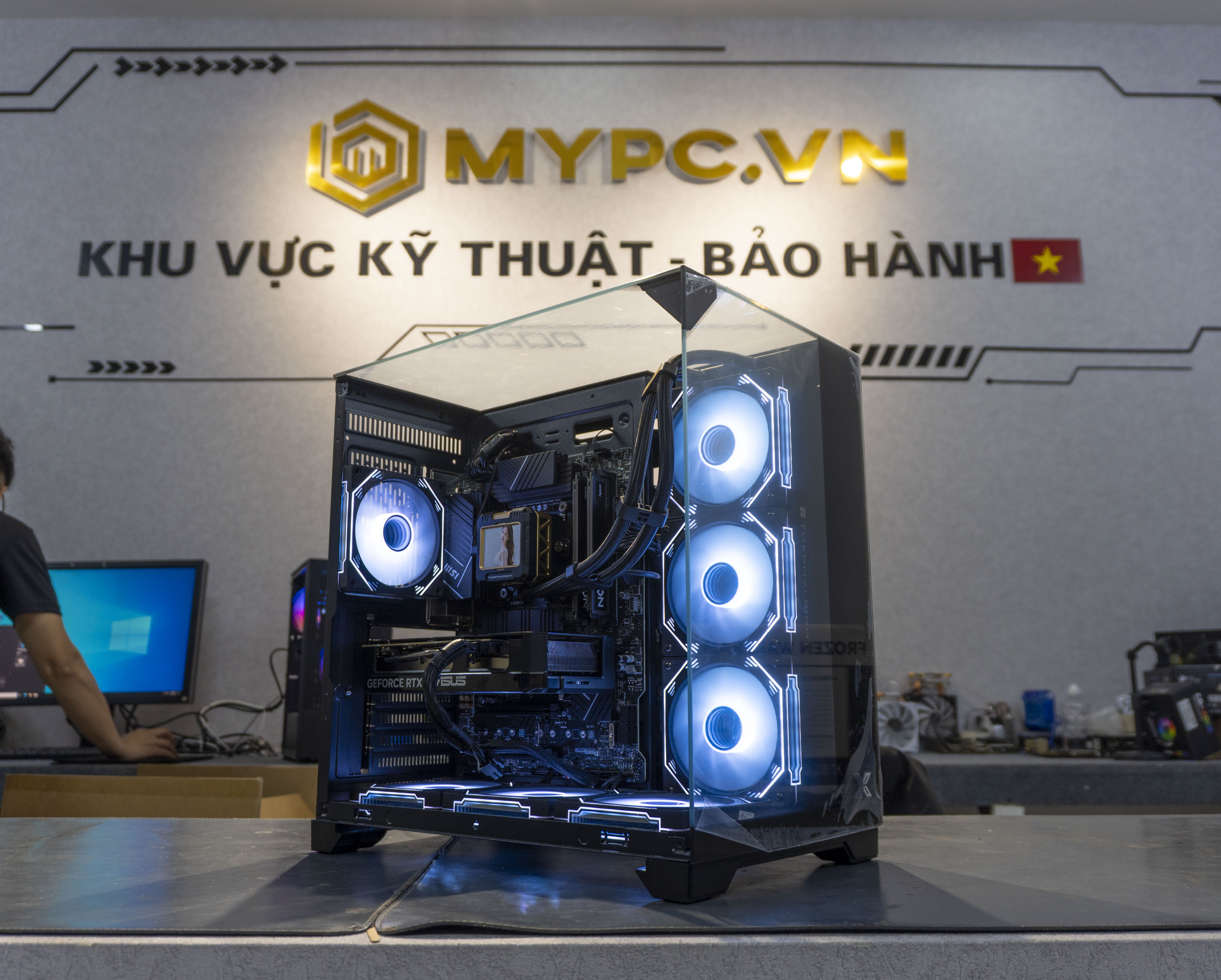 Hình ảnh PC Render làm đồ hoạ được lắp đặt tại MyPC