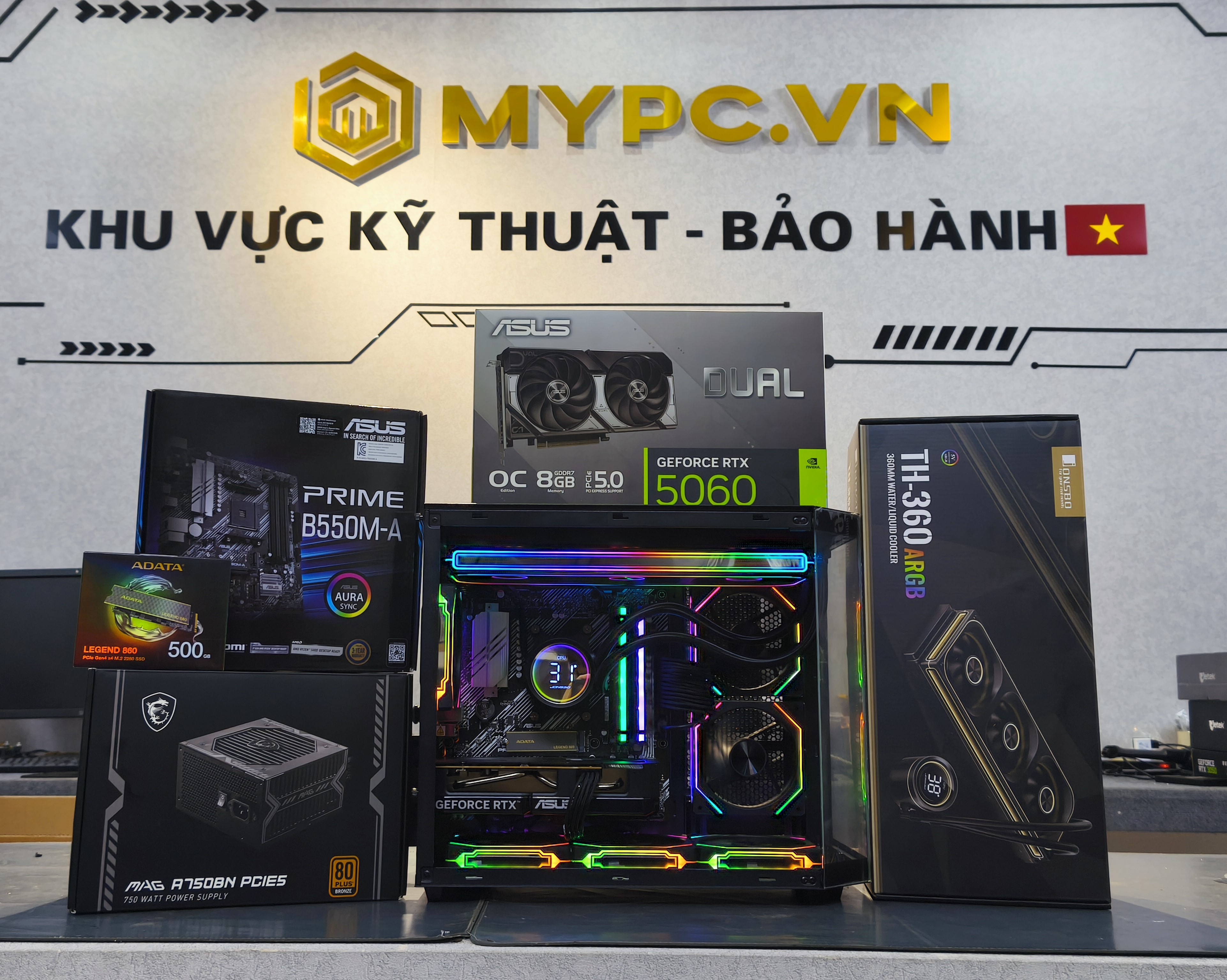 PC dành cho game thủ cần hiệu năng cao lắp đặt tại MyPC