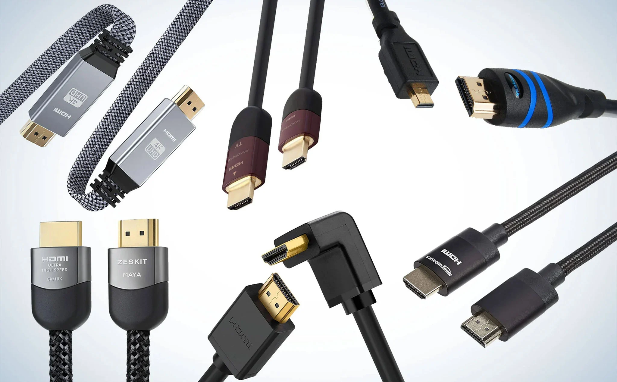 Sự đang dạng của dây HDMI, vô số loại với kích cỡ khác nhau