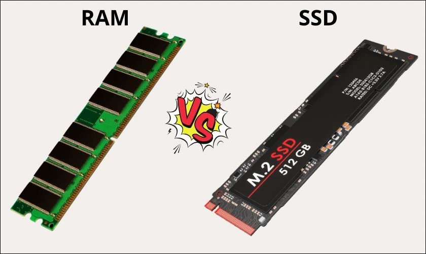 RAM và SSD khác nhau thế nào trong hiệu năng thực tế