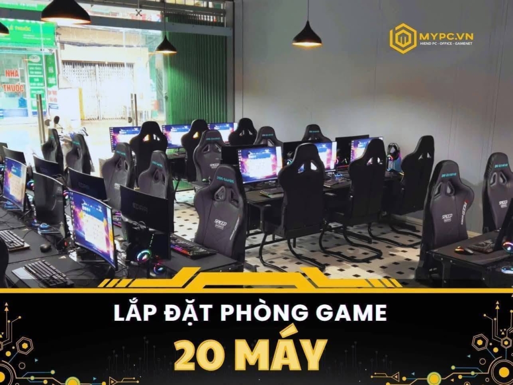 Setup Phòng Net 20 Máy 2026 – Cấu Hình Mới, Chi Phí Tối Ưu