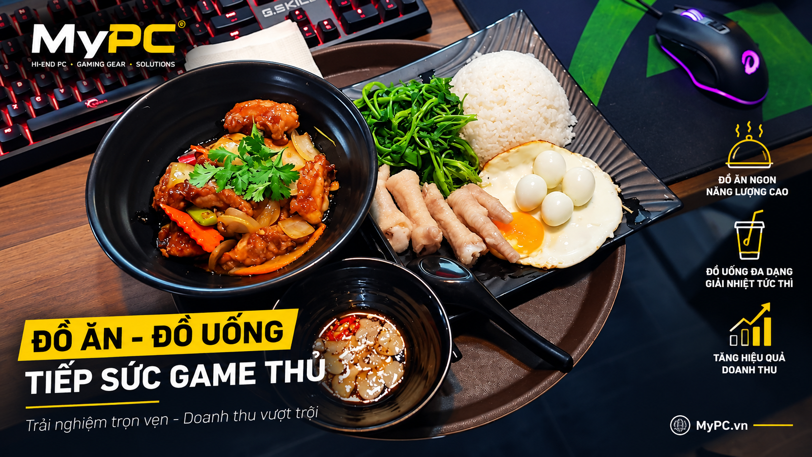 Thiết kế menu ăn uống phòng game net đẹp và chuyên nghiệp
